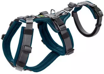 HUNTER Sicherheitsgeschirr mit Griff Maldon S-M petrol/grau