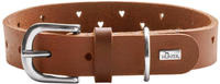 Hunter Hundehalsband Aalborg Soul, Farbe Cognac, mit Herz-Stanzung, stark...