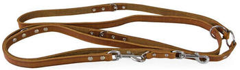 Das Lederband Führleine Weinheim Maroon lang 300cm 12mm