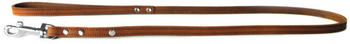 Das Lederband Hundeleine Weinheim kastanie 100cm 18mm