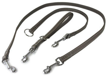 Das Lederband Universal Hundeleine Amsterdam lava 235cm 14mm