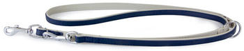 Das Lederband F&uuml;hrleine Amsterdam Navy/Grey 200cm 18mm