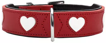 Hunter HUNTER Halsband Love M (55) rot/schwarz (69905)