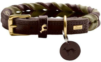 Hunter HUNTER Halsband Solid Education Duo M dunkelbraun/oliv (69077)