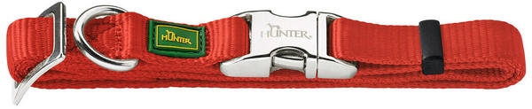 Hunter HUNTER Halsband Vario Basic Alu Strong Verschluss L rot (43515)