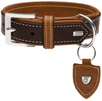 Hunter HUNTER Halsband Tara XXL (85) dunkelbraun/cognac