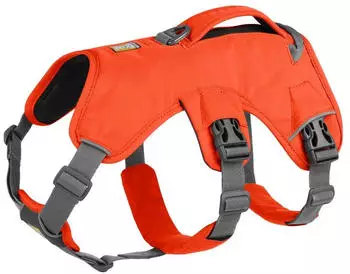 Ruffwear Web Master Geschirr mit Griff XS Blaze Orange (30103-850S1)