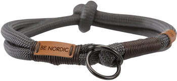 Trixie BE NORDIC Zug-Stopp-Halsband M 45cm/8mm dunkelgrau/braun (17271)
