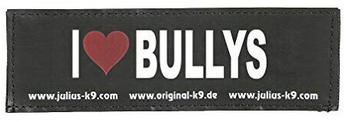 Julius K-9 Klettsticker groß - I Love Bullys (162LR-G-32625)