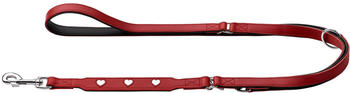 HUNTER Verstellbare F&uuml;hrleine Love 13/200 rot/schwarz