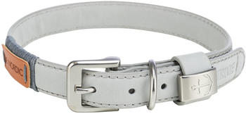 Trixie Be Nordic Leder Halsband S-M 40cm/20mm hellgrau (17520)