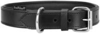 Knuffelwuff Echtleder Hundehalsband Basic Plus schwarz 55-65cm (13958-017)