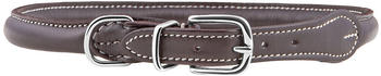 Knuffelwuff Echtleder Rundhalsband Hoopa braun 38-42cm 8mm (13990-002)