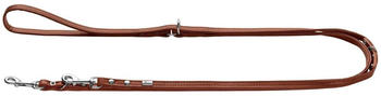 HUNTER Verstellbare F&uuml;hrleine Canadian Up 2 m 0,8cm cognac (200064)