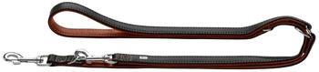 HUNTER Verstellbare F&uuml;hrleine Canadian Up 2 m 2cm schwarz / cognac (200063)