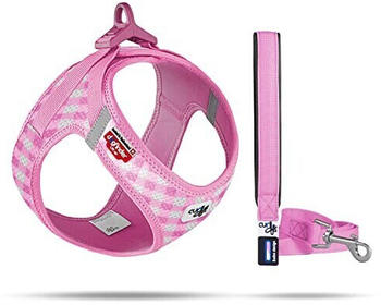 Curli Clasp Vest Geschirr Puppy Set pink-caro (9114711)