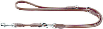 HUNTER Verstellbare F&uuml;hrleine Round & Soft 8/200 braun (40540)