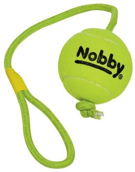 Nobby Tennisball mit Wurfschlaufe, Größe: XL / Durchmesser: 9 cm