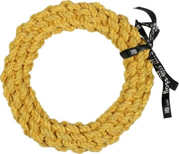 EBI Europet Bernina Hundespielzeug geflochtener Ring "da-chain" gelb, Maße: 28 cm