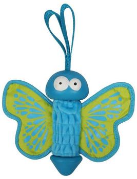 coockoo Hundespielzeug Gummi-Schmetterling blau/grün