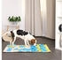 Lionto Schnüffelteppich für Hunde blau/ gelb