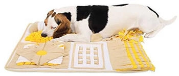 Lionto Schnüffelteppich für Hunde braun/ gelb