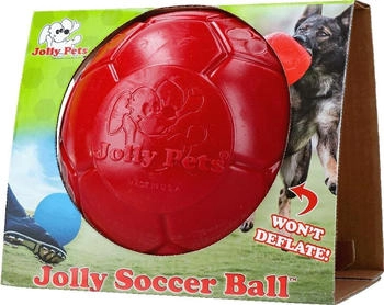 Jolly Hundespielzeug Fußball rot, Größe: L