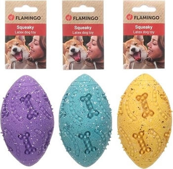 Flamingo Hundespielzeug Freckles Rugby, Größe: L