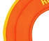 Ruffwear Hundespielzeug Hydro Plane Toy Tangelo Orange, Größe: L