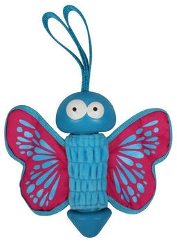coockoo Hundespielzeug Gummi-Schmetterling blau/rosa