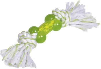 Nobby TPR Knochen mit Seil 27 cm - [GLO689307369]