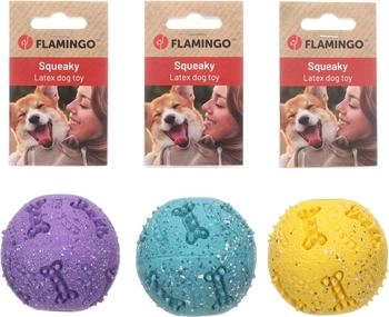 Flamingo Hundespielzeug Freckles Ball, Größe: M