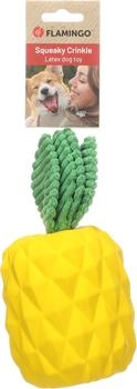 Flamingo Hundespielzeug Seezo Ananas gelb