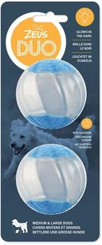 Zeus Duo Ball mit Quietscher & LED - 2er-Pack, Durchmesser: 6,3 cm