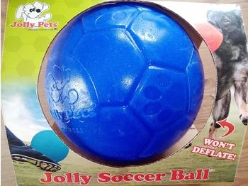 Jolly Hundespielzeug Fußball blau, Größe: L