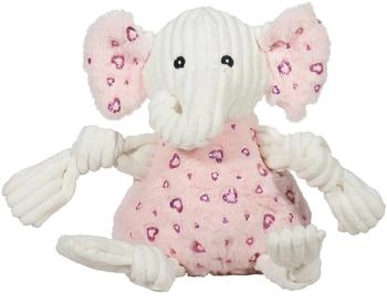 HuggleHounds Hundespielzeug Valentina Elephant Knottie, Größe: S