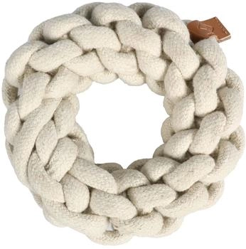 David Douillet D&D Hundespielzeug Ben geflochtener Ring beige, Maße: 13 cm / Ø 10 mm