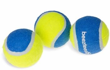 Beeztees Fetch Tennis Ball blau-gelb, Durchmesser: 6,3 cm