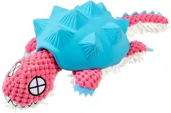 Duvo+ Hundespielzeug Gürteltier Plüsch/Latex blau/rosa