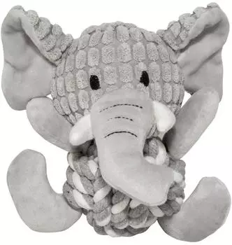 Duvo+ Hundespielzeug Zoo Friends Elefant Ball grau