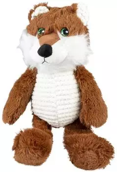 Duvo+ Hundespielzeug Plüsch Wolf tummy braun/weiß, Maße: 37 x 12 x 10 cm