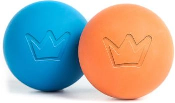 Rudelk&ouml;nig Hundeball - Naturkautschuk Ball blau/ apricot