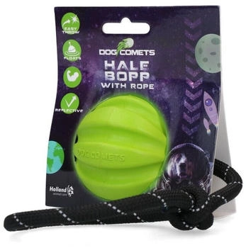 Dog Comets Ball Hale-Bopp mit Seil grün