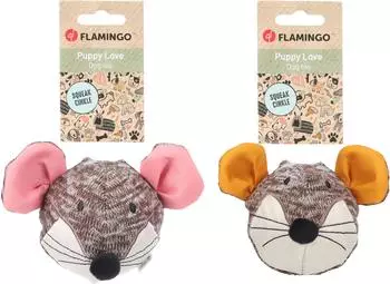 Flamingo für Welpen Britty Maus mit Ball
