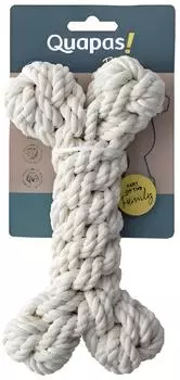 Quapas! Toy Rope Bone Natural L 27 cm
