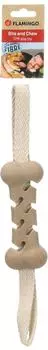 Flamingo Wilga Knochen mit Seil braun, 36 x 6 x 3,2 cm