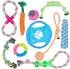 Relaxdays Hunde-Zerrspielzeug Set, Baumwolle, bunt, 10er-Pack