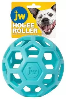 J&W Hol-ee Roller Hundespielzeug Naturkautschuk hellblau, L (43026)
