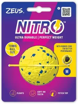 Zeus Hundespielzeug Nitro Ball mit Gewicht, Gr&ouml;&szlig;e: M