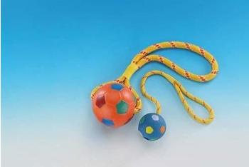Nobby Ball mit Seil Vollgummi 65cm